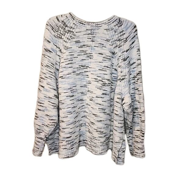 Ruby Rd Sweater Blue White Gray Oversized Excellent Condition L/XL - Picture 3 of 5